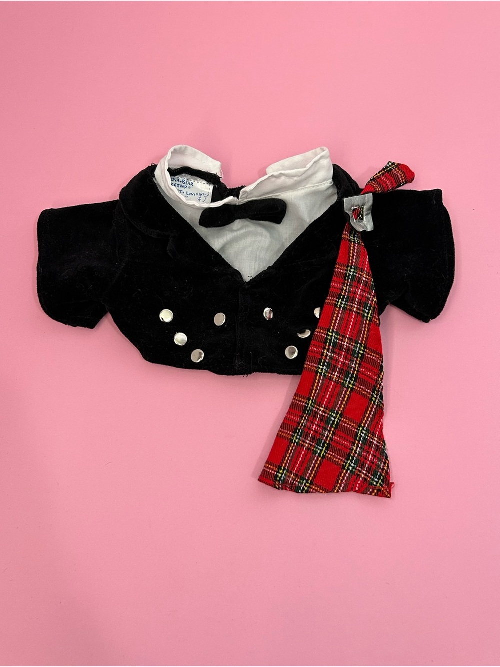 Build-A-Bear Workshop Scottish Highlander tartan outfit